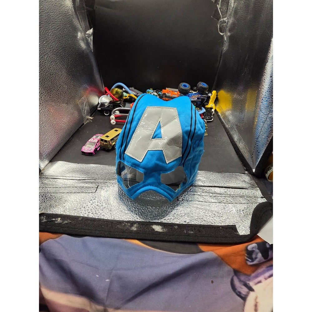 Marvel Captain America Kids Mask Blue Superhero Costume Cosplay Halloween